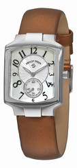 Philip Stein Women's 'Signature Classic Tank' Bronze Strap Watch