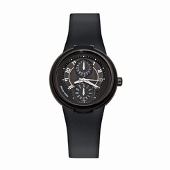 Philip Stein Women's 31-AB-RBB Active Black Rubber Strap Watch
