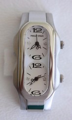Philip Stein Mini Signature Dual Time Zone Watch $925