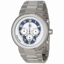 Philip Stein 32-AN-SS Mens Blue Dial Analog Quartz Watch