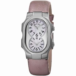 PHILIP STEIN SIGNATURE 1-NFMOP-CMLA LADIES PURPLE CALFSKIN SAPPHIRE GLASS WATCH