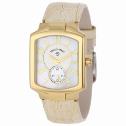 Philip Stein Women's 21GP-FW-OG Gold-Plated Watch with Gold and Cream Leather St