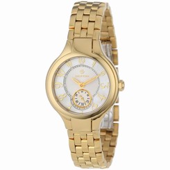 Philip Stein Women's 44GP-FMOP-SS5GP Gold-Plated Watch with Link Bracelet