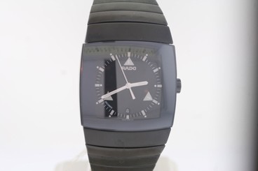 Men's Rado Sintra R13765152 Black Ceramic Swiss Quartz Watch with Date