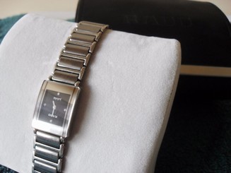 Womens Rado Jubile Diastar Ceramic Titanium 4 diamond watch with box
