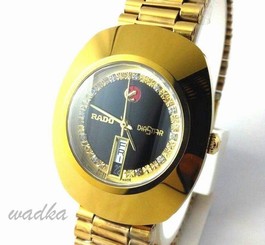 VintageOriginal Rare Gents Golden Rado Diastar Day-Date SwissMen'S Wrist Watch2