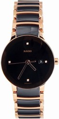 Rado Centrix Jubile Ceramic Rose Gold-tone Mini Mens Watch R30555712