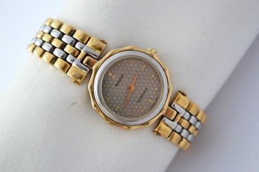 Vintage Rado Florence Stainless Steel Two Tone Ladies Quartz Watch 802