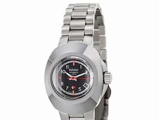 NWOT Ladies Rado Original Automatic R12697153 Black Dial w/ Date St. Steel Watch