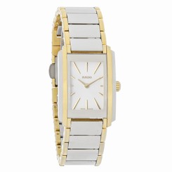 Rado Integral Ladies White Dial Two Tone Stainless Steel Watch R20212103