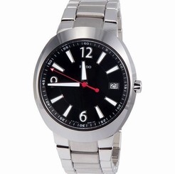 NWOT Men's Rado D-Star Ceramos R15943153 Black Dial w/ Date Swiss Quartz Watch