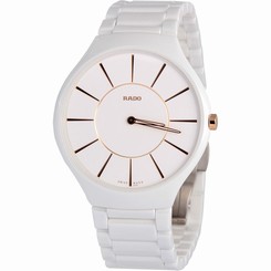 Rado True White Dial Ceramic Ladies Watch R27957102