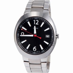 Rado R15943153 Watch D-Star Mens - Black Dial Stainless Steel Case Quartz
