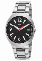 NWT Men's Rado D-Star Ceramos R15943153 Black Dial w/ Date Swiss Quartz Watch