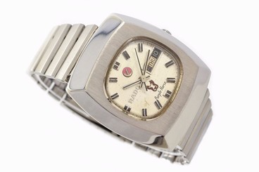 Vintage Rado Purple Horse Stainless Steel Automatic Mens Watch 1292