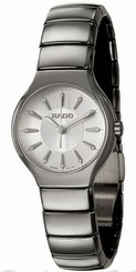 Fake AAA NWOT Ladies Rado R27656102 Ceramic Silver Dial Quartz Watch Watch