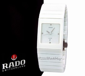 Brand New Rado Ceramica Jubile R21711702 Men's Diamond / White Ceramic Watch