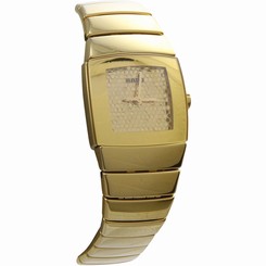 Rado R13776252 Sintra Ladies Gold Ceramic 22MM Quartz Analog Watch