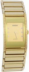 Rado Integral Champagne Square Dial Stainless Steel Women's Watch R20783732