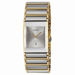 NWT Men's Rado Integral Jubile�� R20748702 Two Tone SS Diamond Accented Watch
