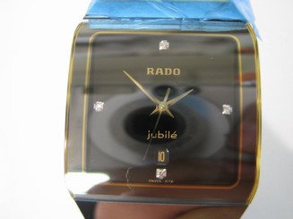RADO ANATOM MEN'S WATCH JUBILE QUARTZ 18K SOLID GOLD & CERAMIC R10366761 NEW