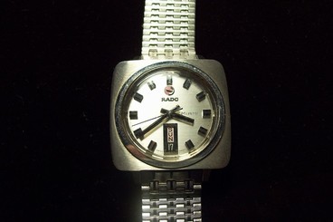 Vintage RADO Miami Automatic Men's Wristwatch 25 Jewels. NSA band, bev. Crystal