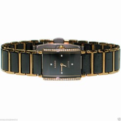 RADO Jubile DIASTAR Ladies Ceramic Gold Plated Titanium Diamond Watch Pre-Owned