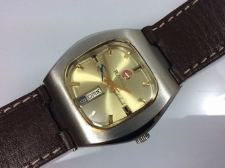Rado Sapphire Gazelle automatic Swiss eta. 2789 (day-date 6 o'clock) Gents.