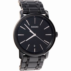 Rado R14066182 Watch DiaMaster Ladies Black Dial Ceramic Case Quartz Movement