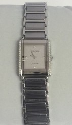 NEW RADO R20430722 JUBILEE STAINLESS CERAMIC FACTORY DIAMOND WATCH