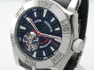 Limited Edition Roger Dubuis Tourbillon SE48029 18k WG Carbon Fiber Mens Diver