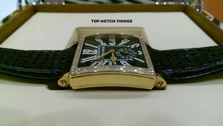 ROGER DUBUIS GOLDEN SQUARE G37 ROSE GOLD FACTORY DIAMONDS WATCH $35,000 retail