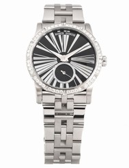 NEW Roger Dubuis Excalibur Auto Diamond Bezel Black Dial Bracelet Watch DBEX0376