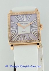 NEW Roger Dubuis GoldenSquare 18k Rose Gold with Diamond Bezel ladies 37mm watch