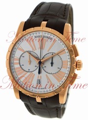 Roger Dubuis Excalibur 42mm Chronograph, Silver Dial-Rose Gold, Ref # RDDBEX0390