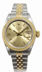 ROLEX OYSTER PERPETUAL DATE 18K Gold & Stainless Steel Ref. 69173 Women's 27543000069