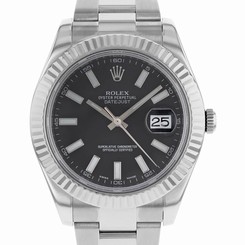 Rolex Datejust II 116334 bkio Steel & 18K White Gold Automatic Men's Watch 683498458203