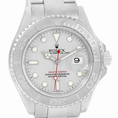Rolex Yachtmaster Stainless Steel Platinum Automatic Mens Watch 16622