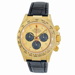ROLEX 40mm 18K Yellow Gold Daytona Cosmograph Paul Newman # 116518 Box Warranty