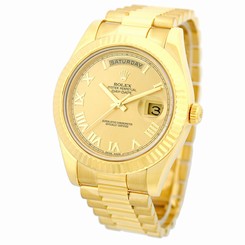 ROLEX 18K Yellow Gold 41mm Day Date II President 218238 Random Serial Warranty
