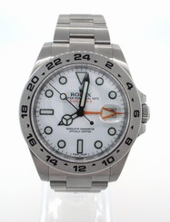 ROLEX Explorer II 42mm 216570 Stainless Steel Polar White GMT Watch
