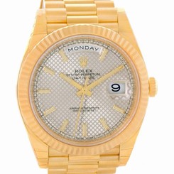 Rolex President Day-Date 40mm 18K Yellow Gold Watch 228238 Unworn
