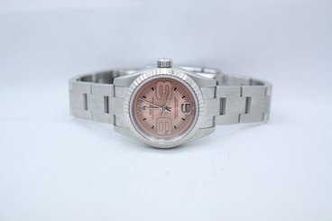 ROLEX OYSTER PERPETUAL LADIES 26MM STAINLESS STEEL WATCH REF 176234