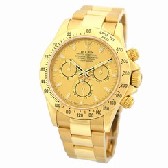 ROLEX 40mm 18K Yellow Gold Daytona Cosmograph Chronograph 116528 Warranty Box