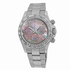 ROLEX 18K White Gold Daytona 40 Cosmograph Factory Mother Pearl 116509 Warranty