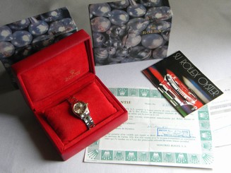 ROLEX OYSTER PERPETUAL DATE 6917 LADIES BOXES PAPERS SS/14K OYSTER 78340 CA80