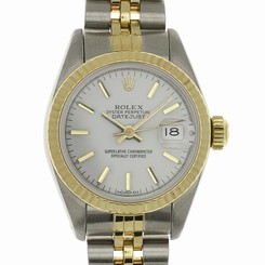 Rolex Ladies DateJust White Dial Sapphire Quickset 69173 Service Box 27543000069