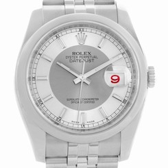 Rolex Datejust Mens Stainless Steel Silver Dial Watch 116200
