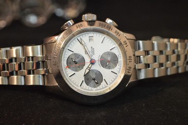 MEN'S TUDOR BY ROLEX CHROAUTIC 79380P CHRONOGRAPH WHITE DIAL AMAZING LOOKING.