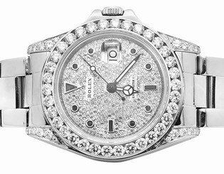 Excellent Mens Stainless Steel Rolex Yachtmaster 40 MM 16622 Diamond Watch 9.5 C